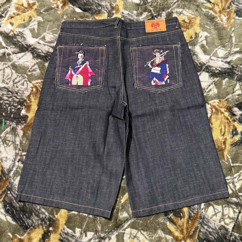 RMC Red Monkey Company Baggy Y2K Denim Jean Shorts